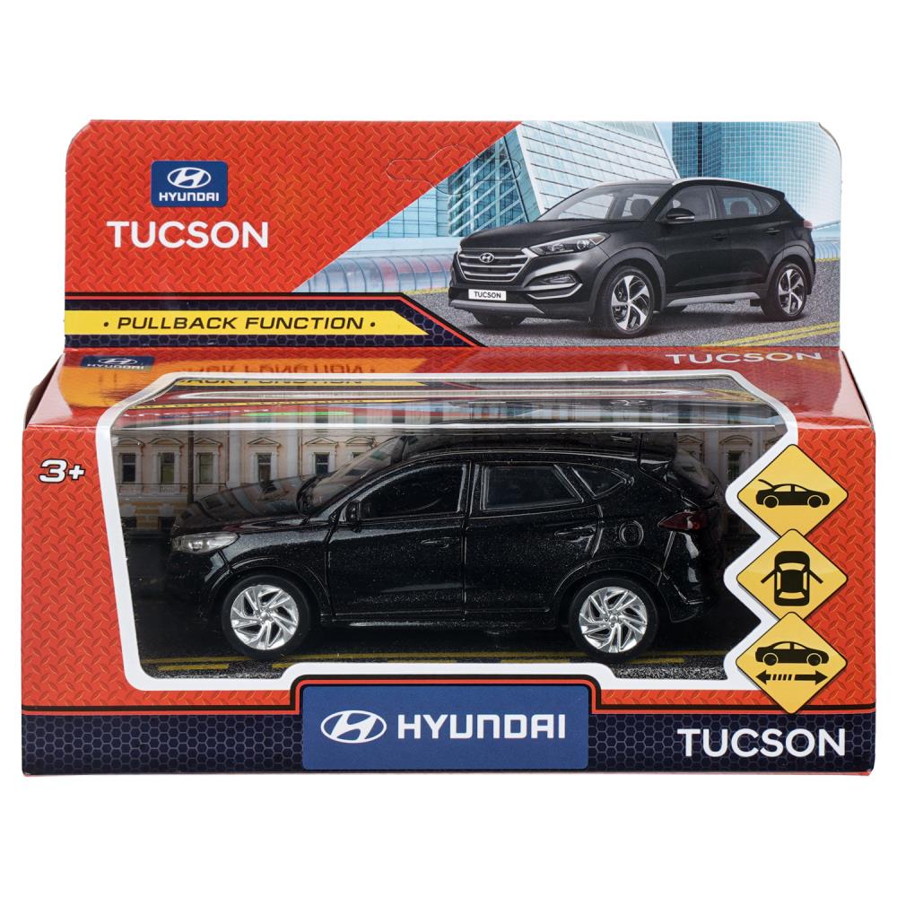 Машина металлическая Хюндай Тускон, 12 см, черный, Технопарк TUCSON-12-BK