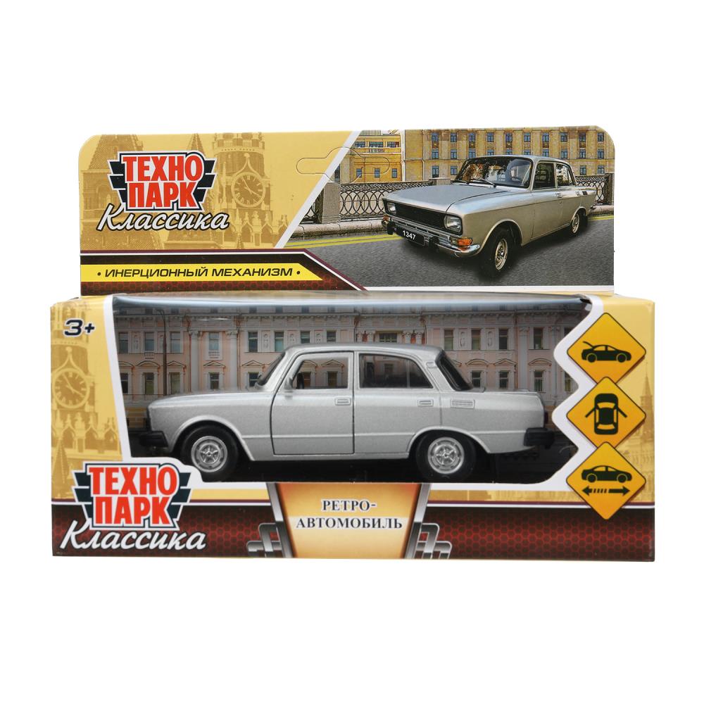 Машина металлическая "Ретро-модель" 12,5 см. серебряная Технопарк AZLK2140M-12-SR (72)