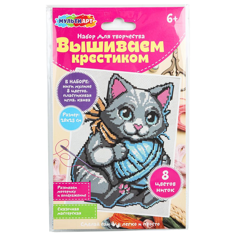 Набор для вышивки "Котёнок" MultiArt VSHKIT-121704