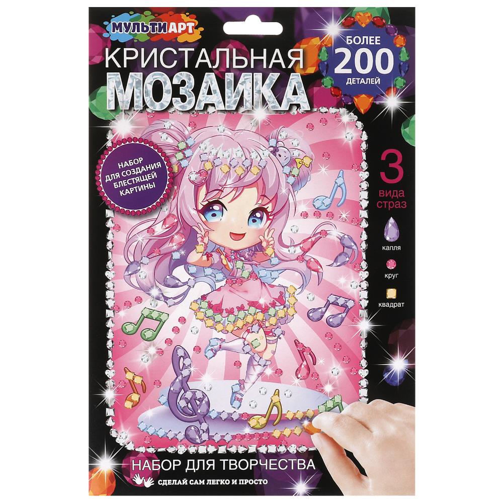Кристальная мозаика 17х23 см. зажигательная Аниме MultiArt CRYST-PINTAN1