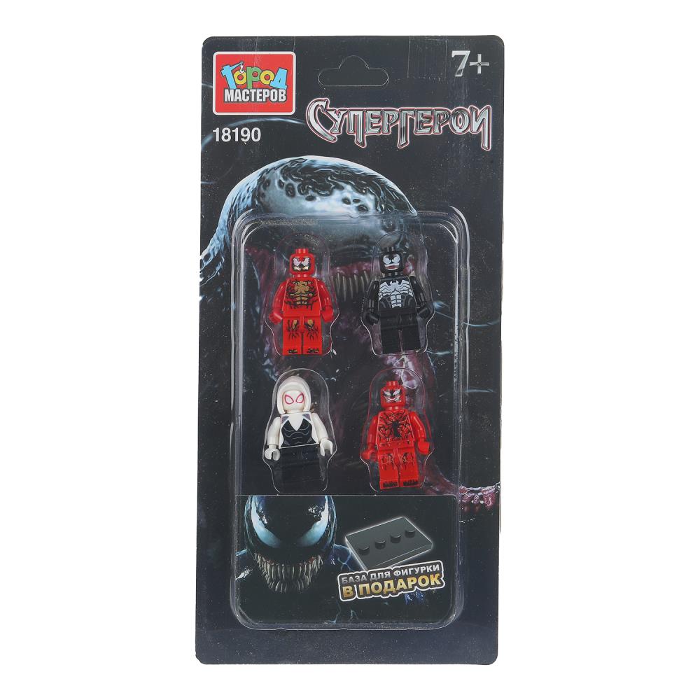 Конструктор, 4 шт. фигурок "Супергерои" Город Мастеров 18190-CY