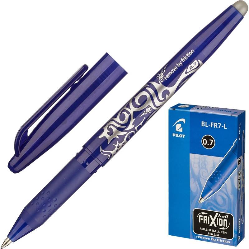Ручка гелевая со стираемыми чернилами Pilot Frixion синяя (толщина линии 0,35 мм) BL-FR-7-L 72661