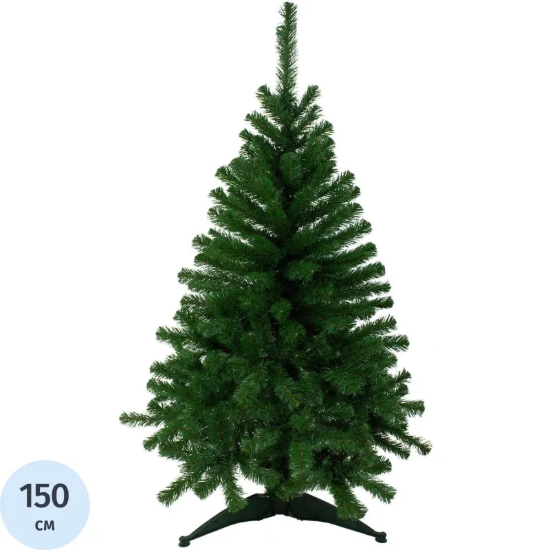 Елка искусственная Сибирская 1,5 м ПВХ, зеленая Morozco 1393404 115
