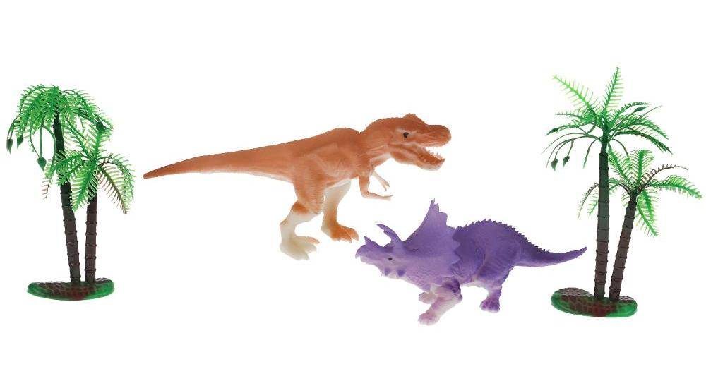Игрушка пластизоль набор Динозавров, меняют цвет в воде Играем Вместе 2007Z045-R