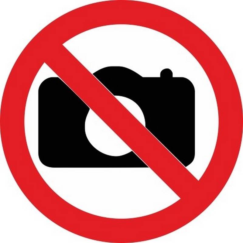 Знак безопасности Фотографировать запрещено (плёнка, D150) Технотерра 245891