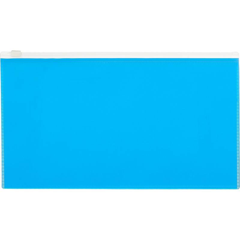 Папка-конверт на молнии Attache Color 150x264 мм голубая 0.16 мм 1044991