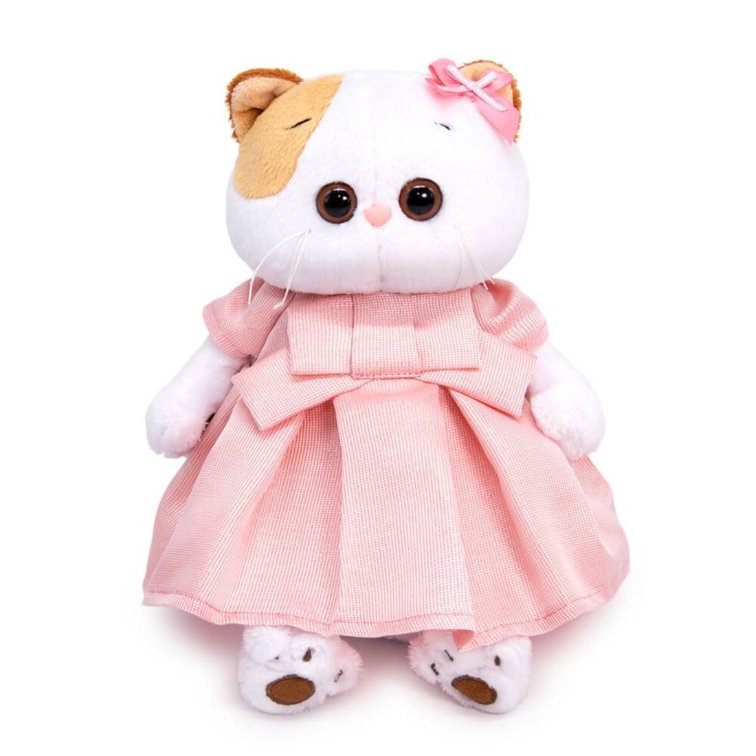 Мягкая игрушка Кошечка Ли-Ли в розовом платье с люрексом 24 см BUDI BASA LK24-092