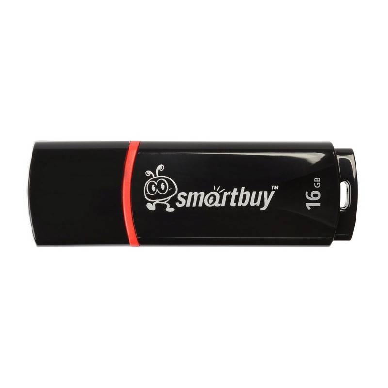 Флеш-память SmartBuy Crown 16 Gb USB 2.0 черная SB16GBCRW-K 445906