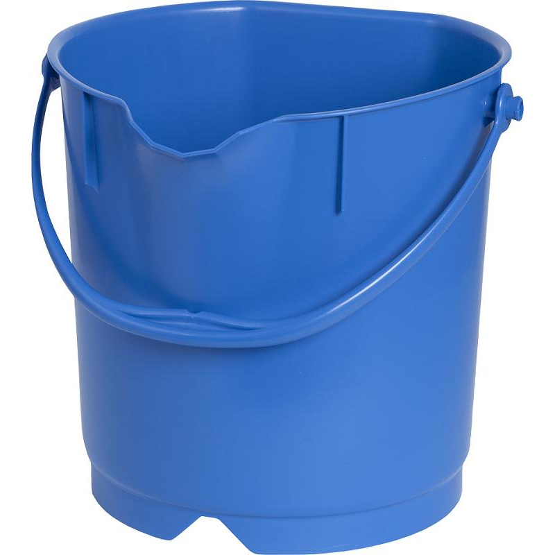 Ведро FBK 9л синее, армир. пластик противоударный, круглое, 80102-2 1583904