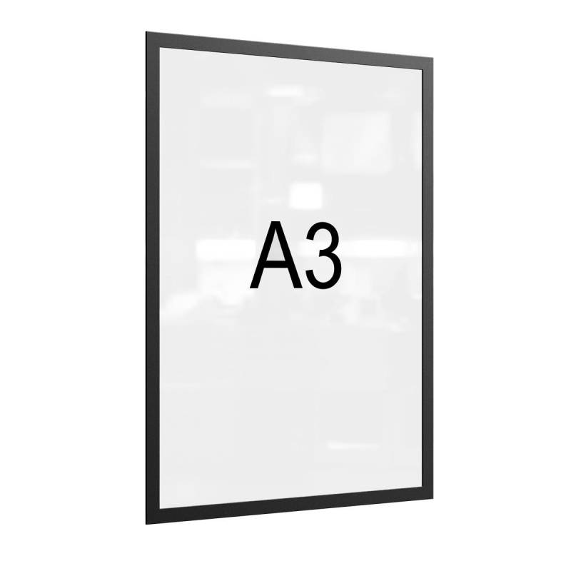 Рамка магнитная А3 Attache черная для металлических поверхностей (5 штук в уп) 1276570
