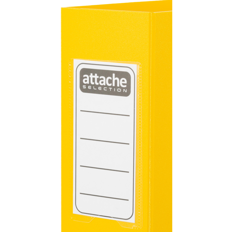Папка-регистратор А4 80мм Attache на резинке, полифом, желтый 1730292