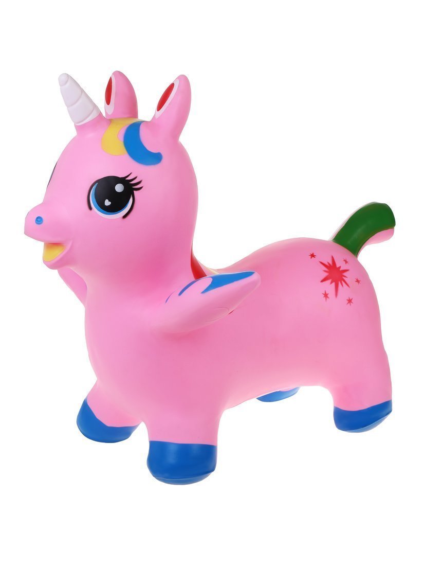 Животное-прыгун Единорог Moby Kids, розовый с крыльями, 1 400 г. Moby Kids 646734