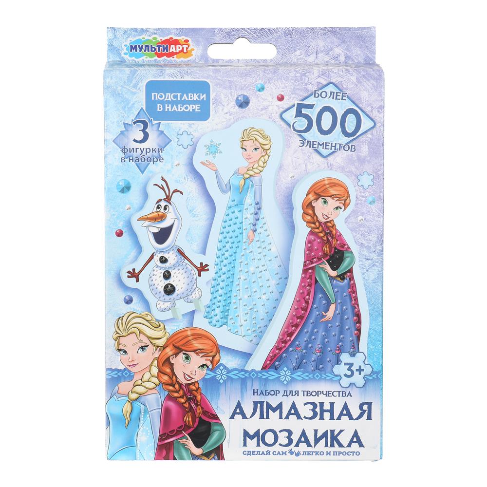 Алмазная мозаика фигурная на подставке 10х15 см. "Снежная принцесса" MultiArt AMFP-128635
