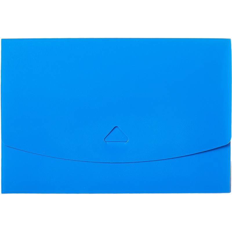 Папка-короб на клапане Attache A5 11 мм пластиковая до 100 л синяя (толщина обложки 0.5 мм) 1044996