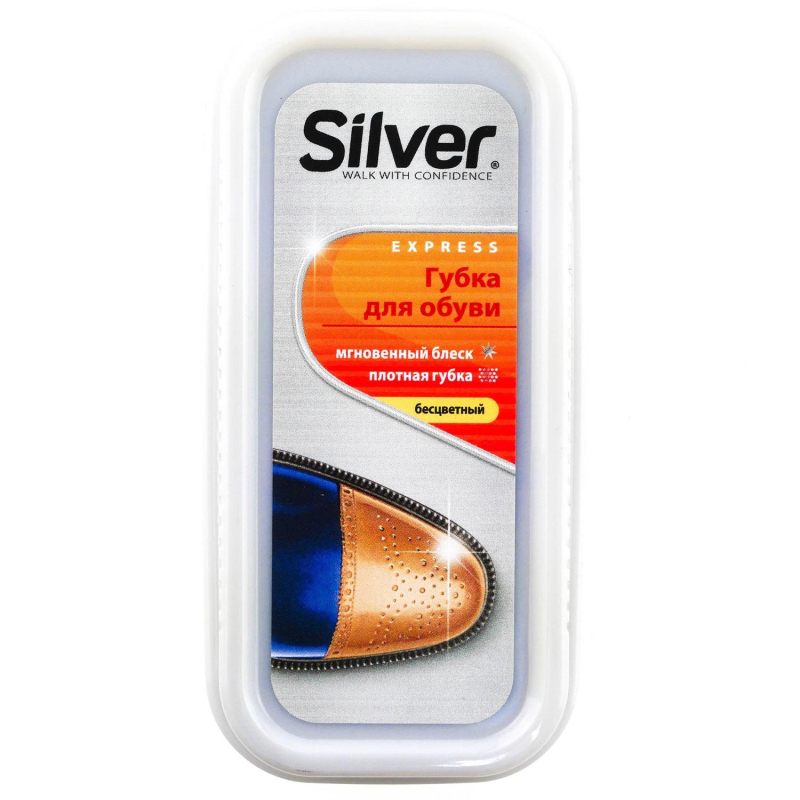 Губка д/обуви придающ.блеск Silver, бесцветный, PS3001-03/2001-03 1668835
