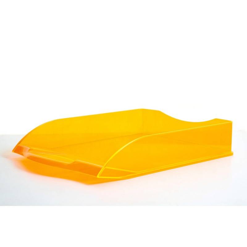 Лоток для бумаг горизонтальный Attache Яркий Офис тонированный оранжевый 877393