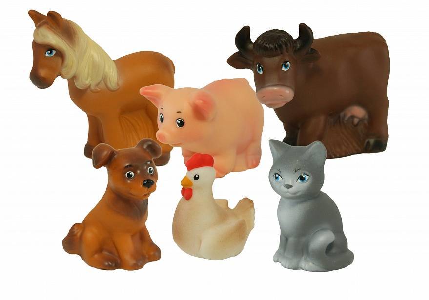 Домашние животные, набор игрушек из пластизоля Весна В2935