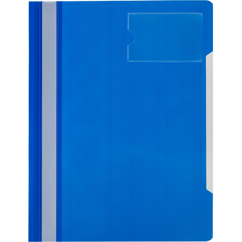 Скоросшиватель пластиковый карман д/визитки Attache А4, синий, 10шт/уп 1547351