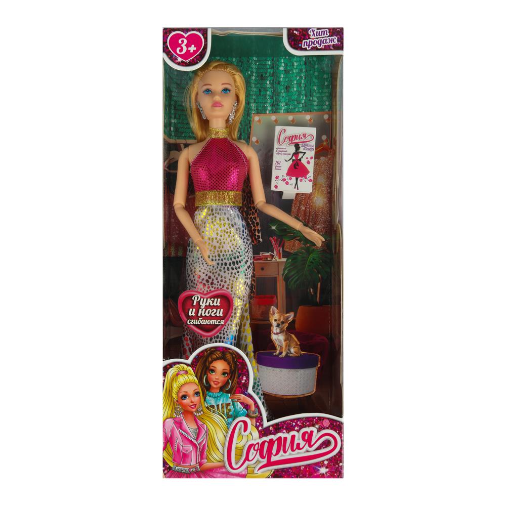 Кукла 29 см. София, руки и ноги сгибаются, модница Карапуз 66001-BF7-S-JP