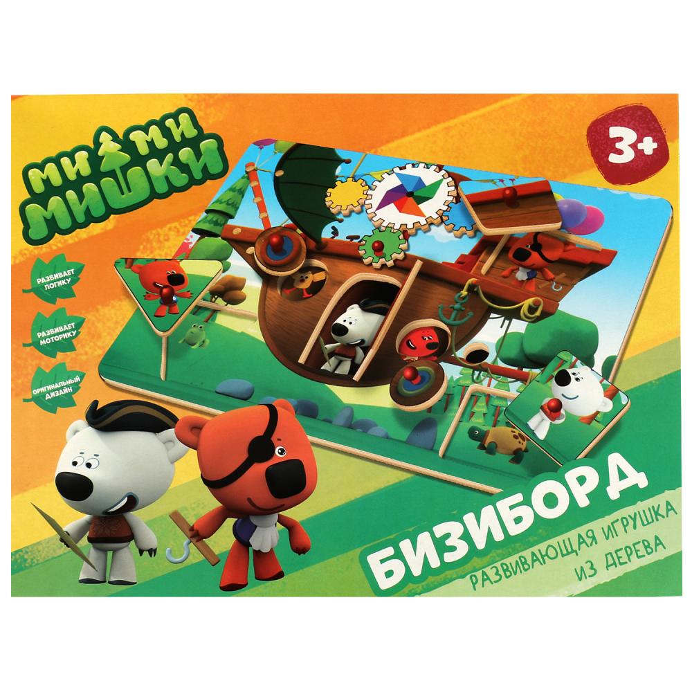 Игрушка бизиборд Ми-ми-мишки Буратино игрушки из дерева MMM-21
