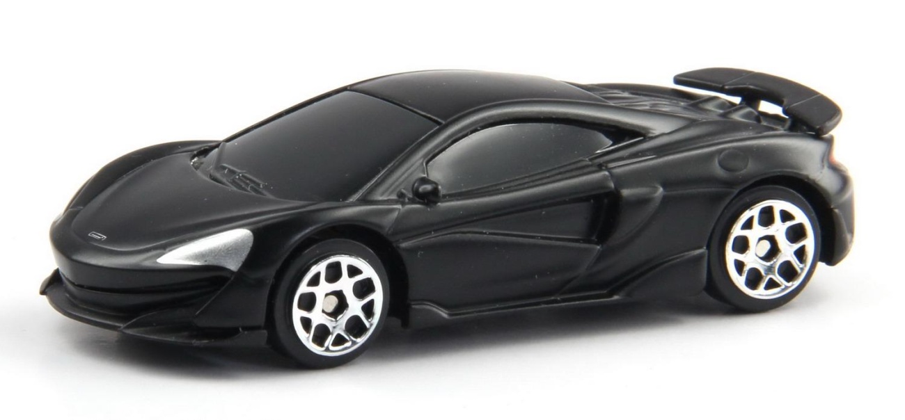 Машина металлическая RMZ City 1:64 McLaren 600LT, б/мех-ов, чёрный матовый цв. Uni-Fortune 344985SM