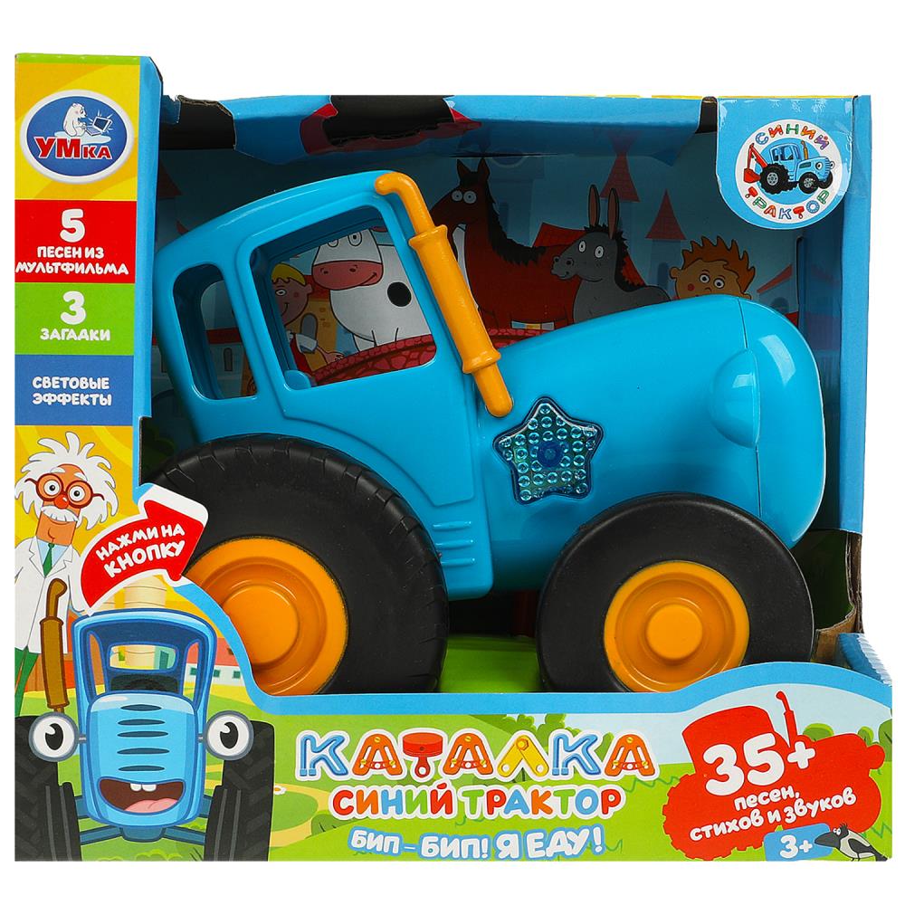 Каталка Синий Трактор, 35+ песен, стихов, звуков УМка HT1373-R-B01