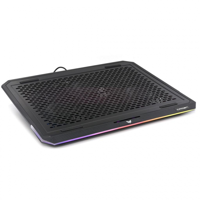 Подставка д/ноутбука Crown, охлажд, до 19.0, 3 вент, разноцв, CMLS-150 1347632