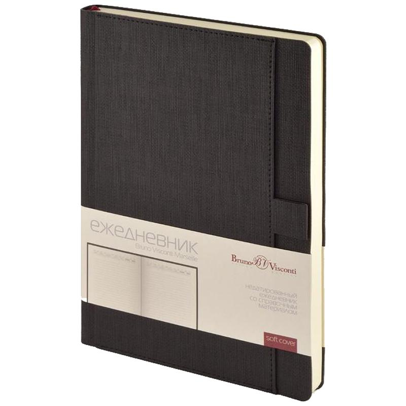 Ежедневник А5 MARSEILLE (черный) 3-215/02 Bruno Visconti 1589492