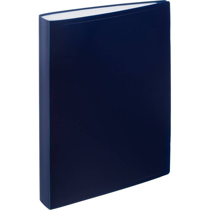 Папка файловая на 100 файлов Attache A4 35 мм синяя (толщина обложки 0.6 мм) 710162