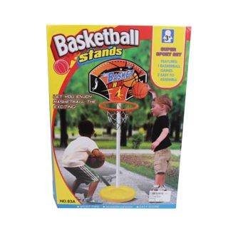Набор напольный баскетбол, стойка высота 105 см. щит, мяч, насос Наша Игрушка 83A