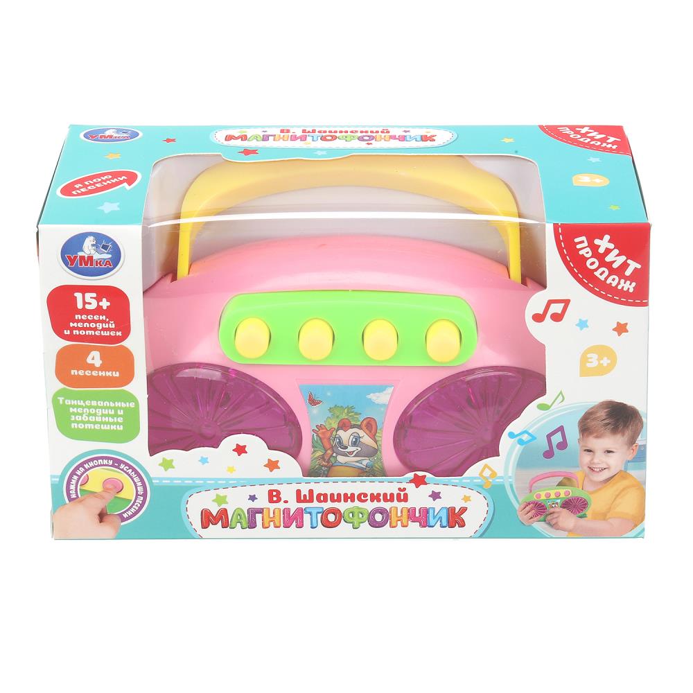 Игрушка Магнитофончик, 25+ песен, фраз и звуков, Шаинский музыка Умка ZY993356-R1