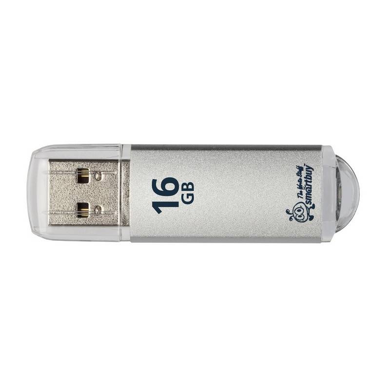 Флеш-память SmartBuy V-Cut 16 Gb USB 2.0 серебристая SB16GBVC-S 445915