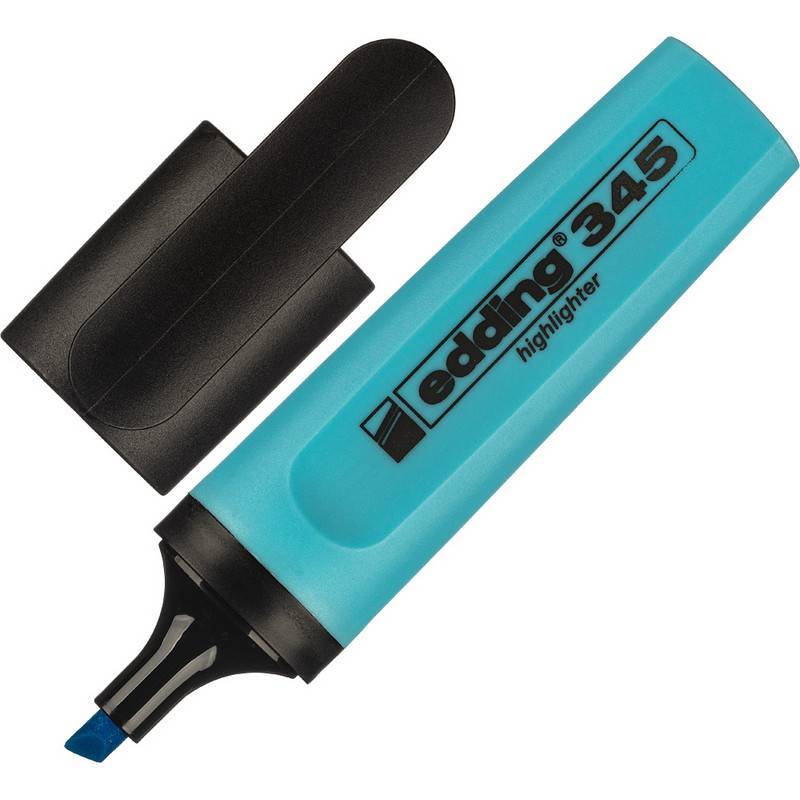Текстовыделитель Edding E-345/10 синий (толщина линии 1-5 мм) 35731