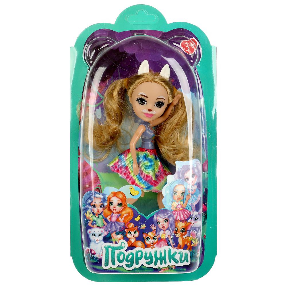 Кукла "Подружки" ноги сгибаются, кенгуру, 15 см. DE05-RU