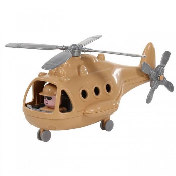 Вертолёт военный "Альфа-Сафари" игрушка Полесье П-72467