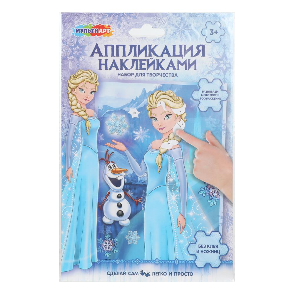 Аппликация наклейками "Снежная принцесса" MultiArt PICSTICK-129605