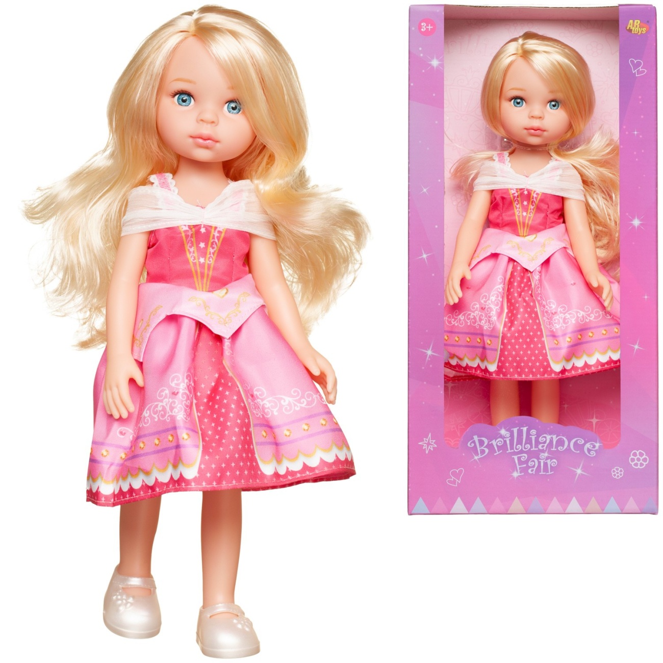 Кукла ABtoys Времена года Сказочная девочка в розовом платье 33 см PT-01876