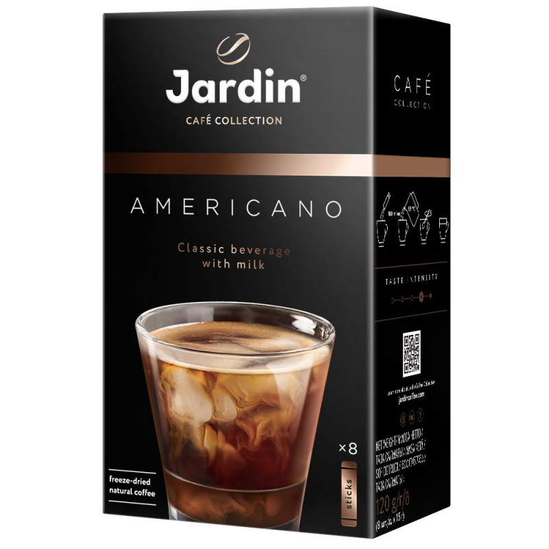 Кофе Jardin в стиках растворимый  Американо 3в1, 15гх8шт 1691-10 1382353