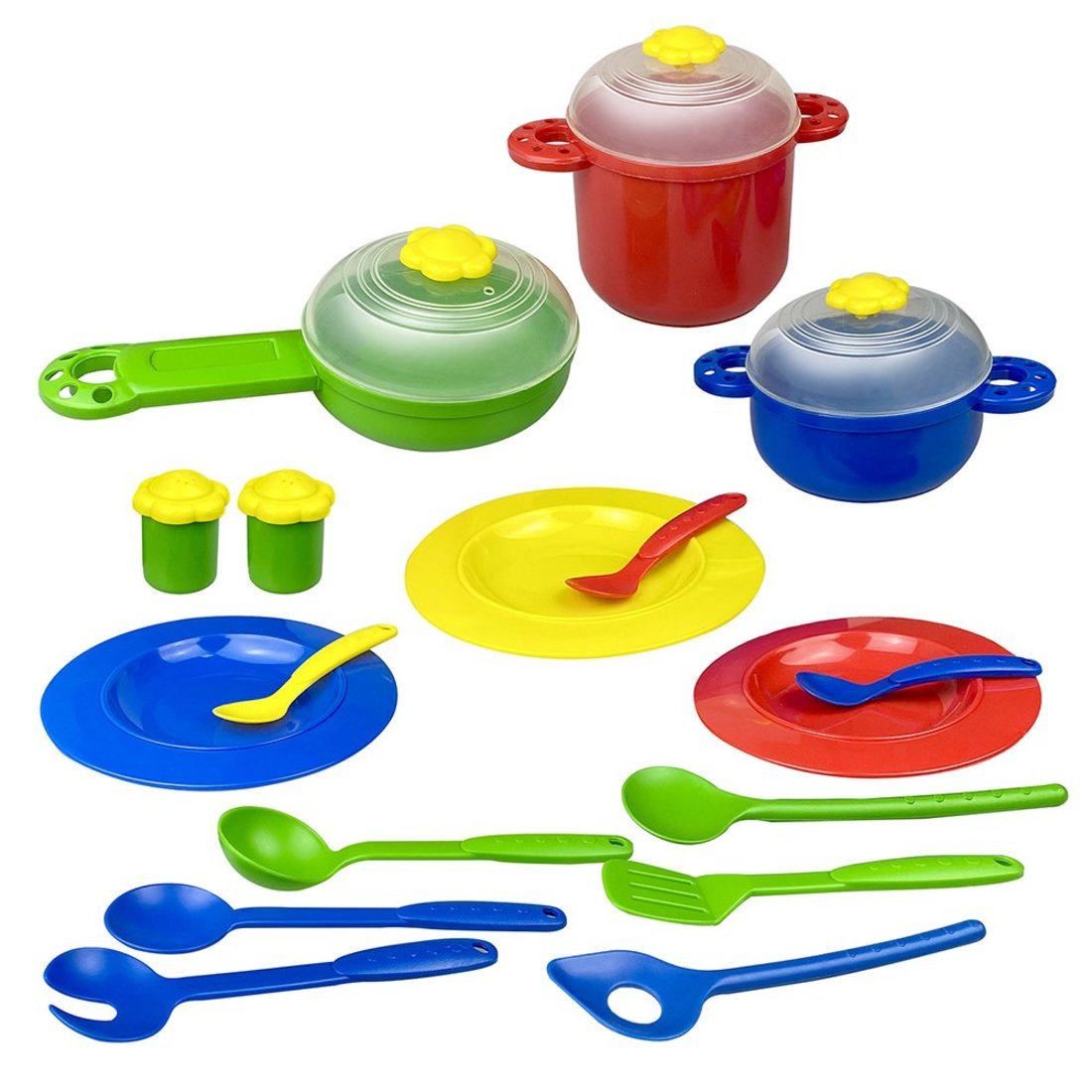 Набор детской посуды Семейный обед, 20 предметов Лена 09175