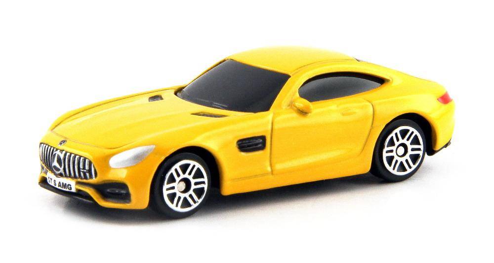 Машина металлическая RMZ City 1:64 Мерседес Бенц GT S AMG 2018 (желтый) Uni Fortune 344992S-YL