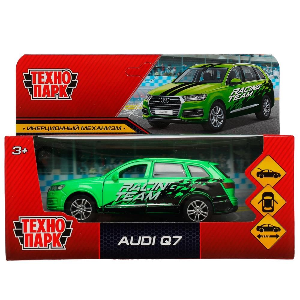 Машина металлическая Ауди Q7 спорт, 12 см. зеленый, Технопарк Q7-12SRT-GN