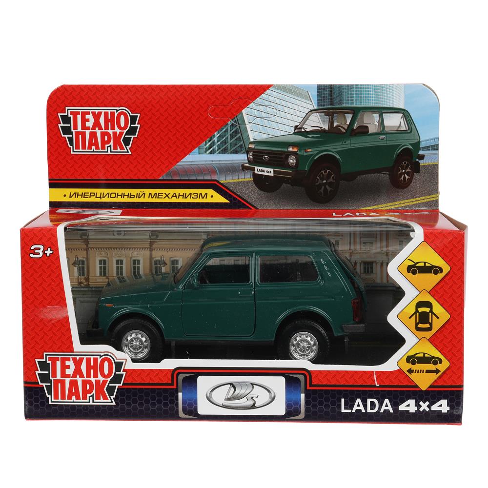 Машина металлическая, Лада 4x4, 12 см. зеленый, Технопарк LADA4X4-12-GN (72)