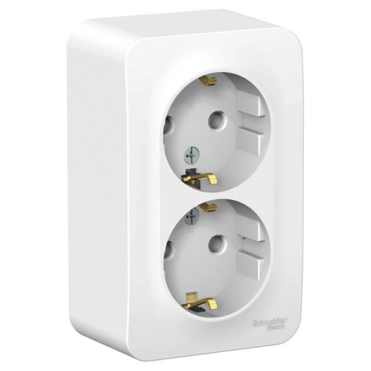 Розетка 2-ая с/з 16А SE Blanca Белый (BLNRA010211) О/У Schneider Electric 1536169