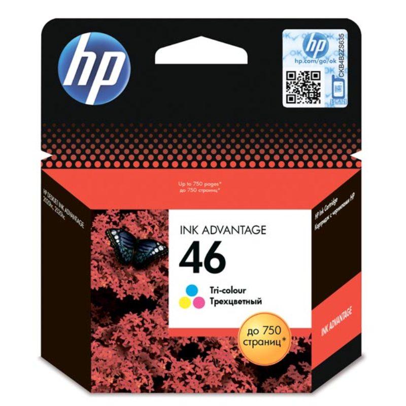 Картридж струйный HP 46 CZ638AE цв. для DJ 2520hc 390775