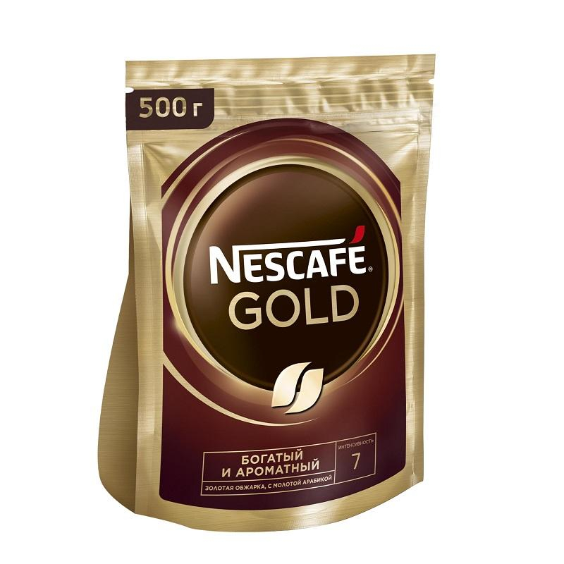 Кофе растворимый сублимированный Nescafe GOLD, 500гр 1831407 12448689
