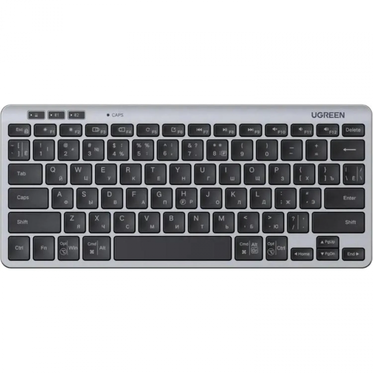 Клавиатура UGREEN K551 (75049RU)Беспров. 2-режимн. Multi-Mode BT&2.4G черн 2421317