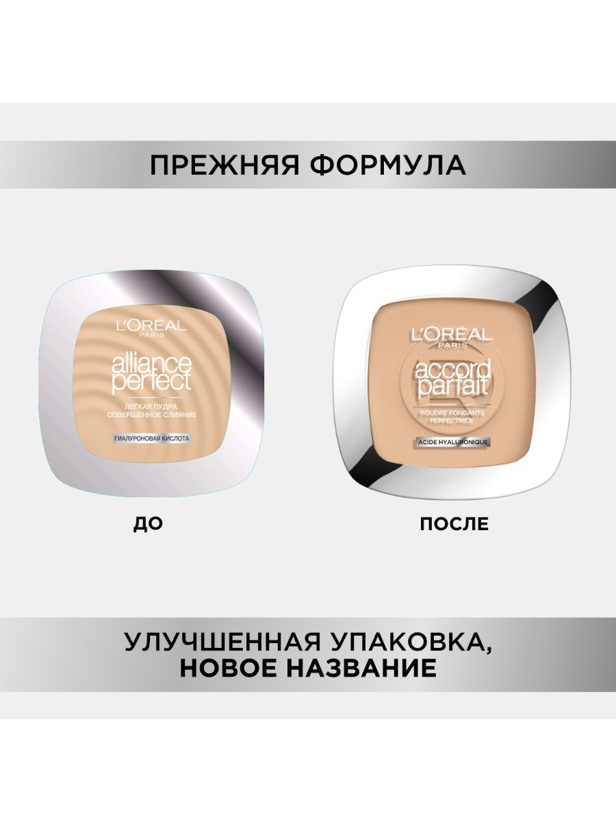 L`OREAL Пудра для лица Accord Parfait тон 3R C, 9г 3600522303176