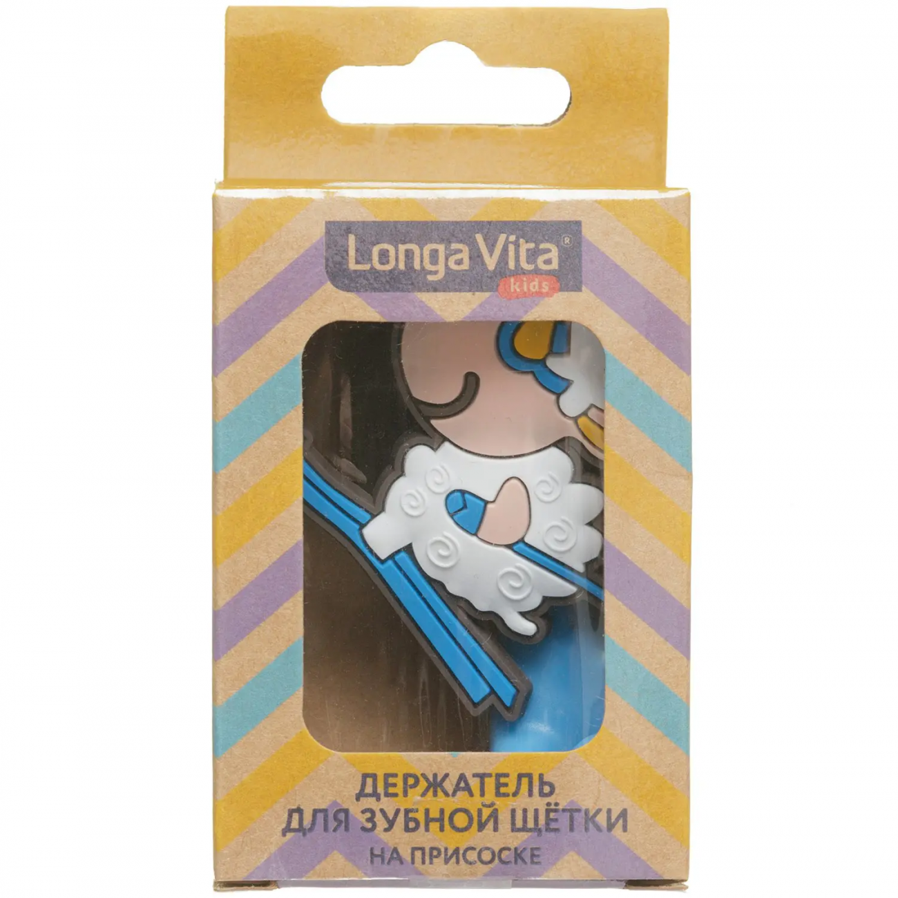Держатель Longa Vita для зубной щетки сине-белый ТН-001/сине-белый