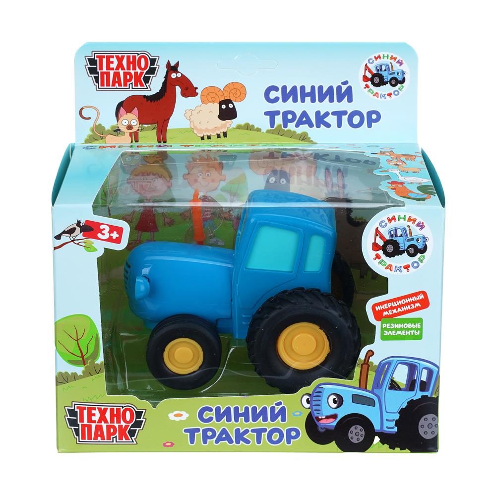 Модель металлическая Синий Трактор, 11 см, синий, Технопарк BLUTRA-11-BU-WOD