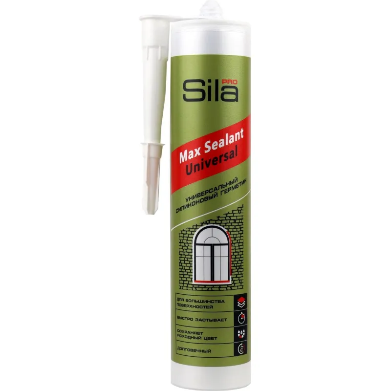 Герметик силиконовый универсальный Sila PRO Max Sealant, белый, 280мл 1795294 US2806